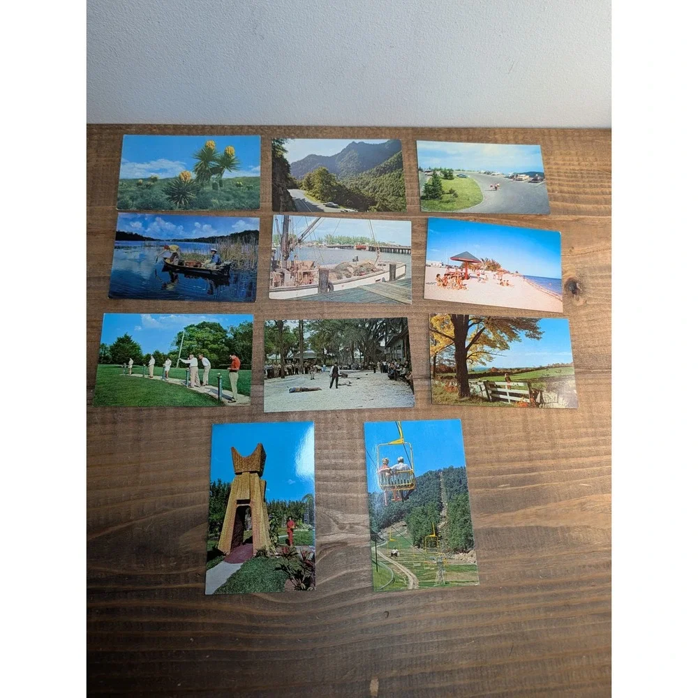 Vintage Unused Postcard Lot 11ct Scenic Travel Florida Arizona Chrome Era Retro